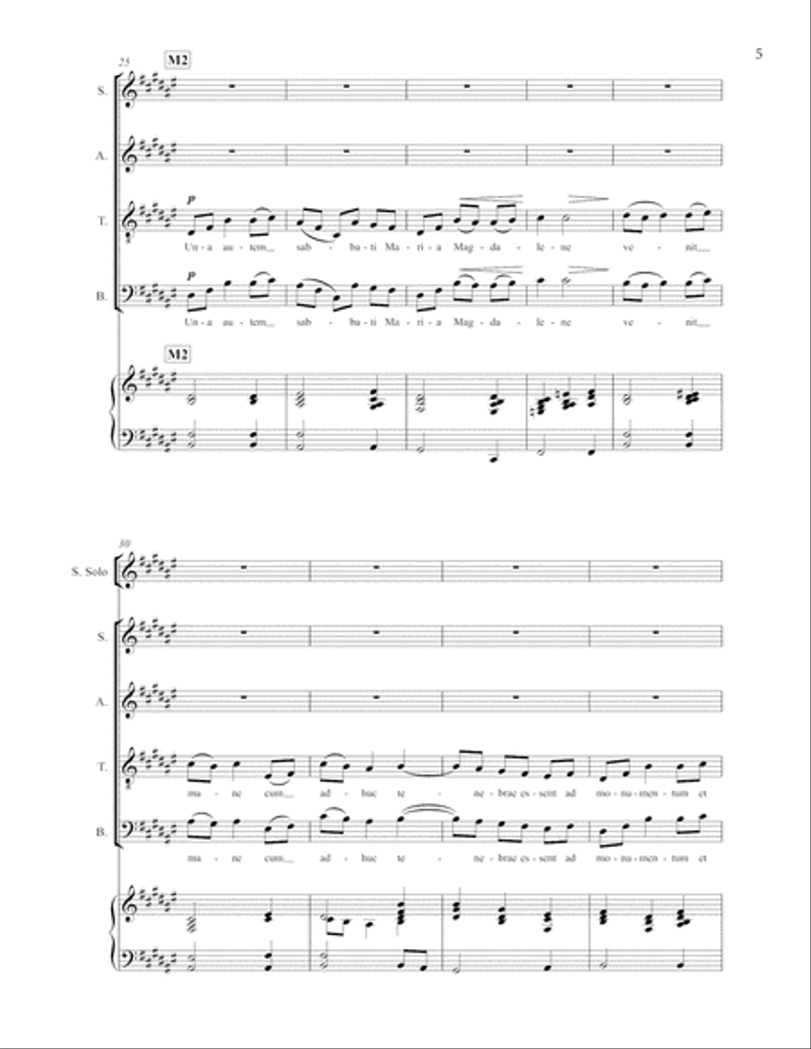 The Song of Mary Magdalene: Now we are they who weep from Invictus: A Passion 4-Part scores gallery preview page 6