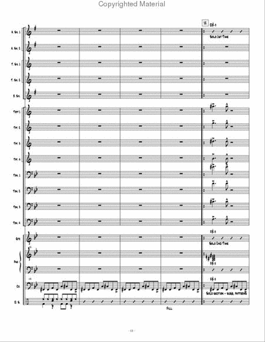 Espionage 1 Jazz Ensemble scores gallery preview page 12
