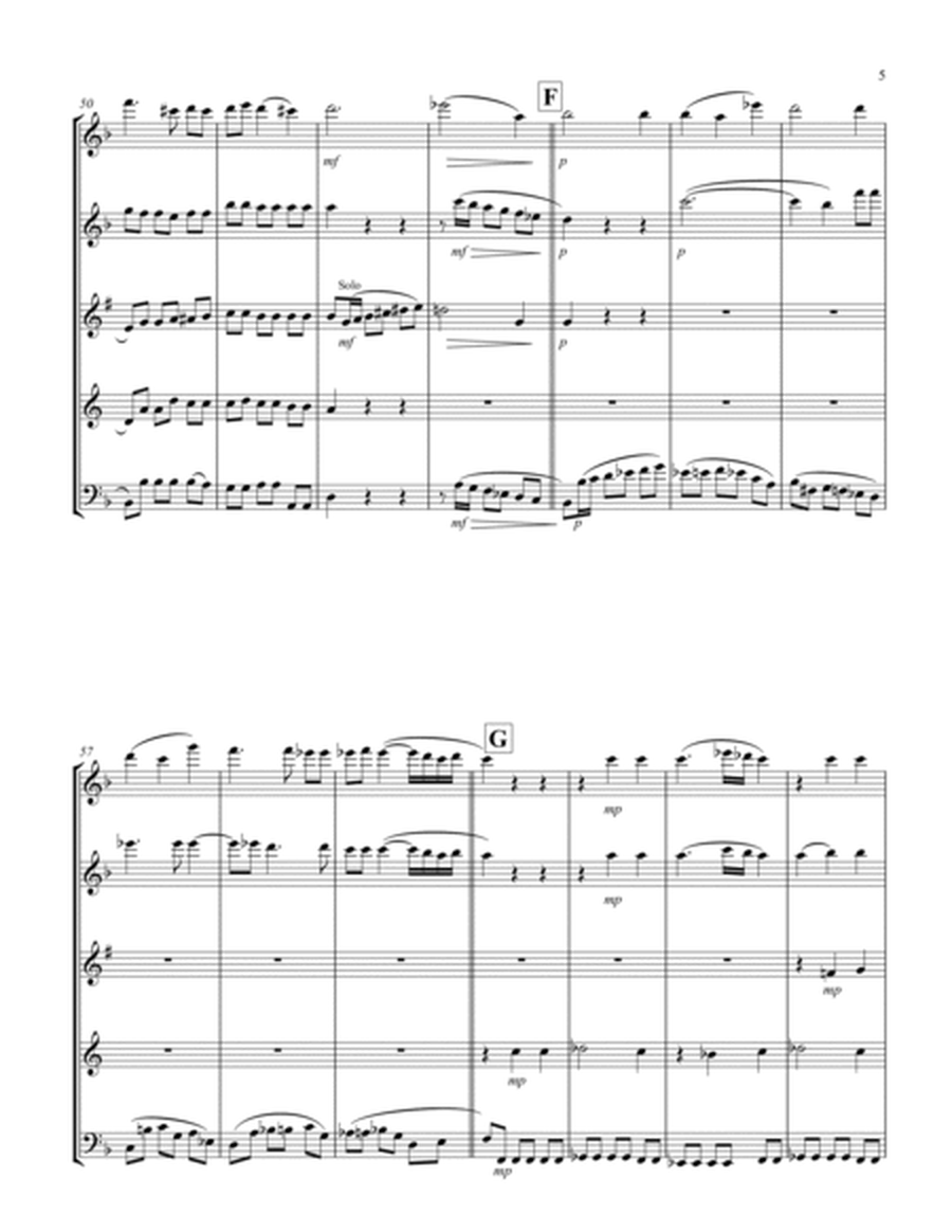 Recordare (from "Requiem") (F) (Woodwind Quintet - 1 Flute, 1 Oboe, 1 Clar, 1 Hrn, 1 Bassoon)