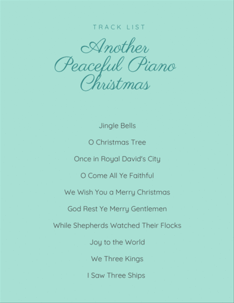 Another Peaceful Piano Christmas [Full Album PDF Score] Piano Solo scores gallery preview page 2