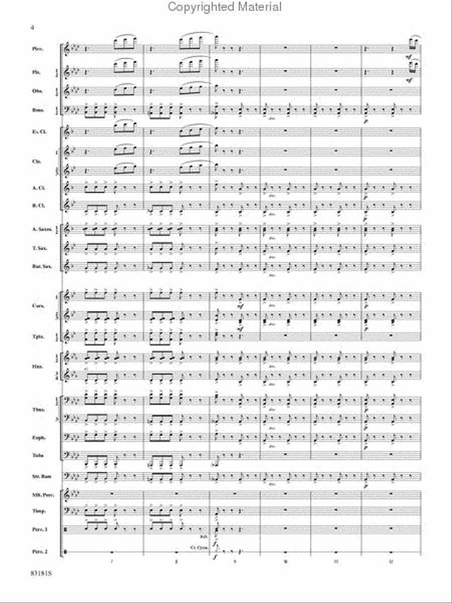 The Irish Washerwoman (from the Irish Suite) Concert Band scores gallery preview page 3