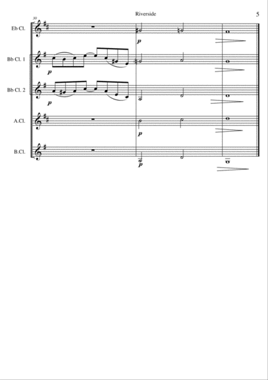 Riverside Woodwind Quintet scores gallery preview page 5