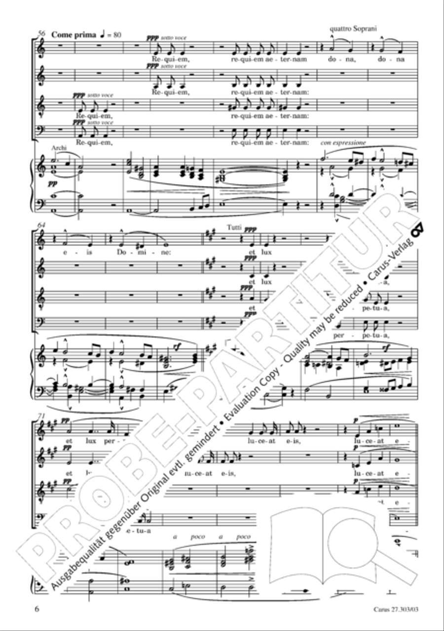 Messa da Requiem 4-Part scores gallery preview page 7