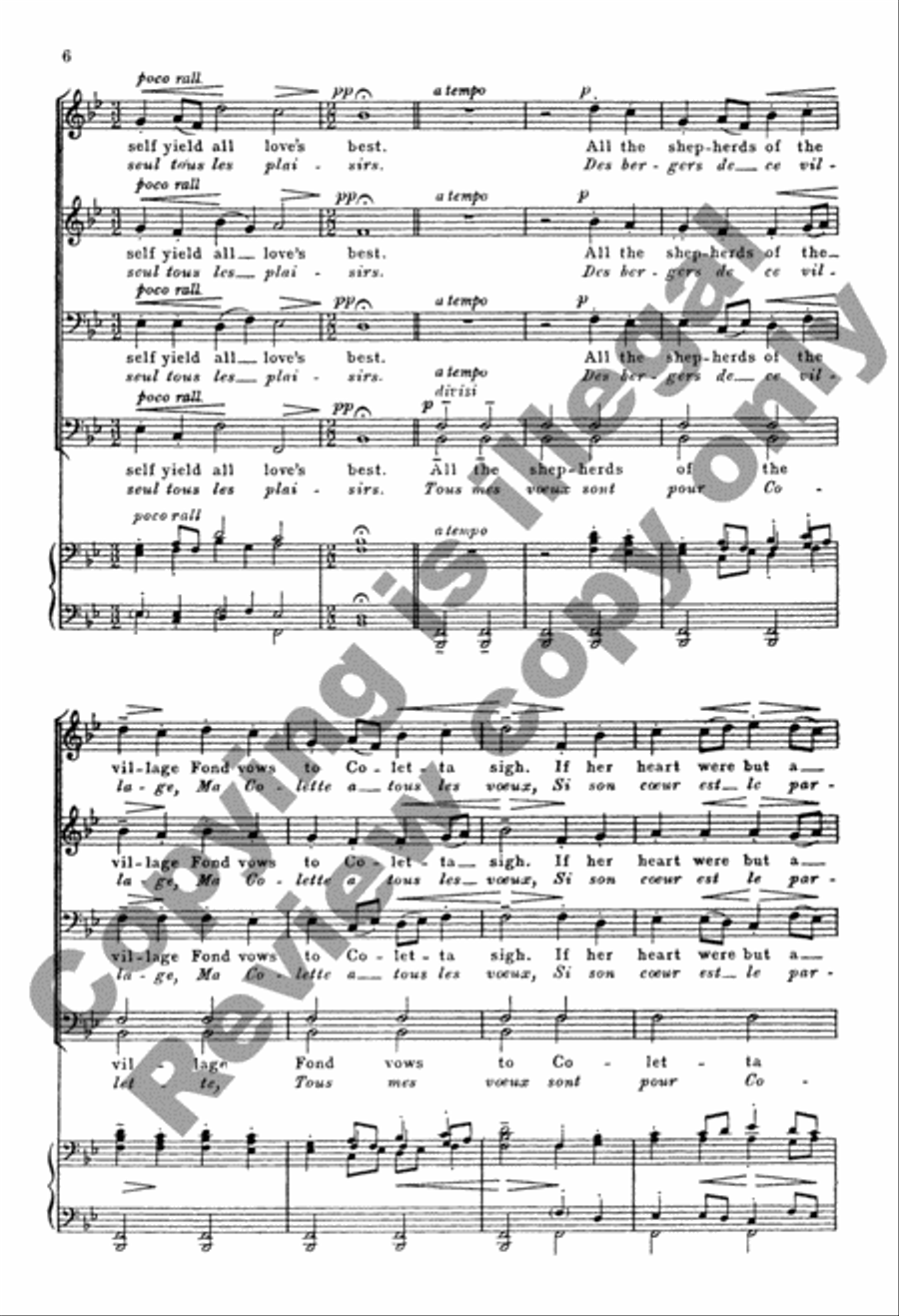 Coletta (Ronde Villageoise) TTBB scores gallery preview page 6