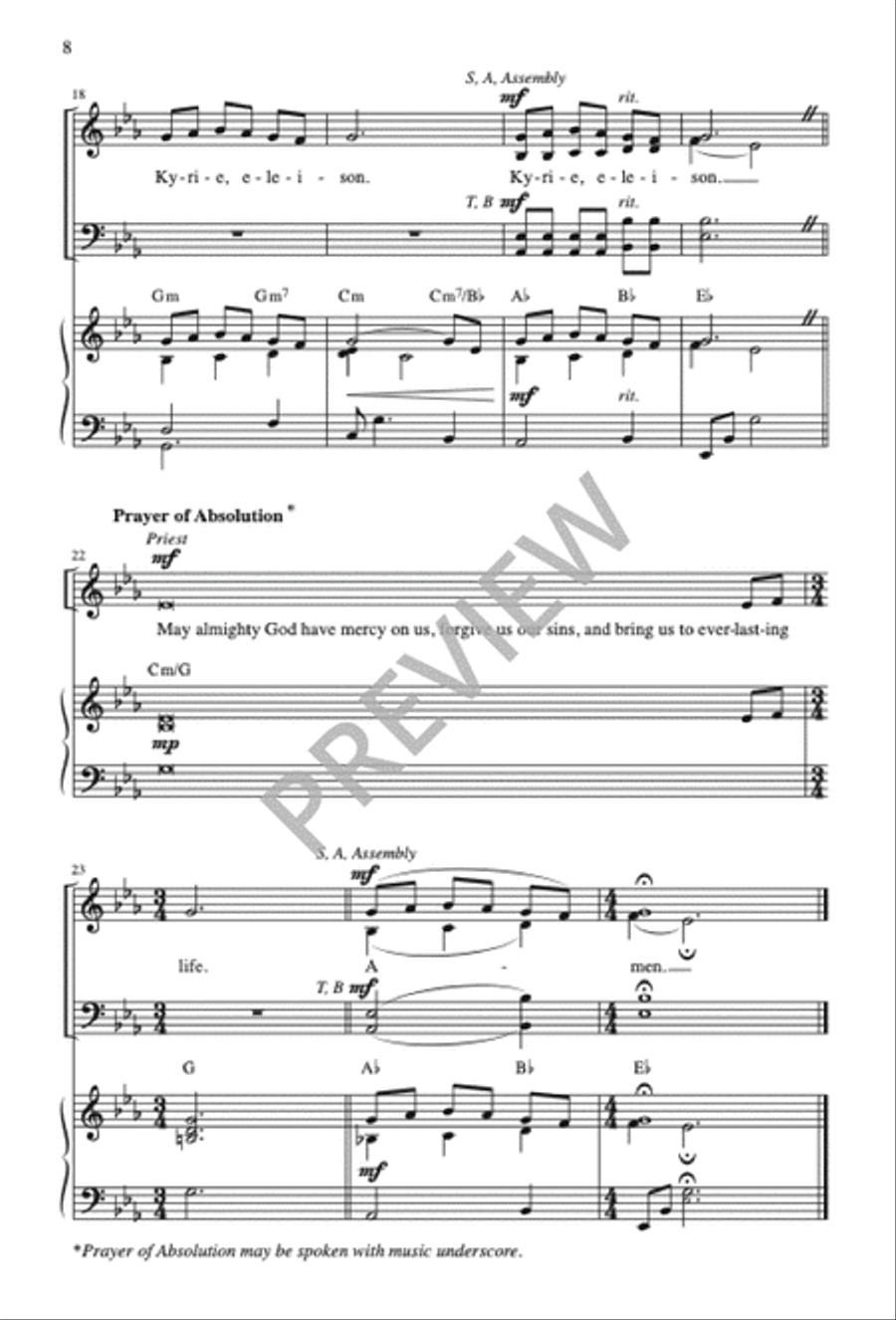Missa de Lumine Missa de Lumine 4-Part scores gallery preview page 10