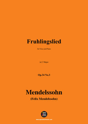 F. Mendelssohn-Fruhlingslied,Op.34 No.3,in C Major