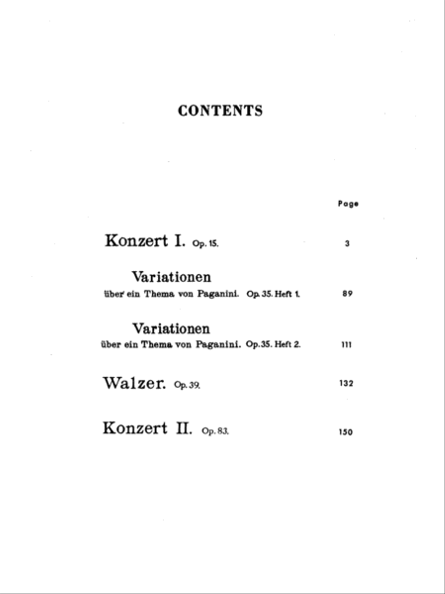 Piano Works, Volume 3