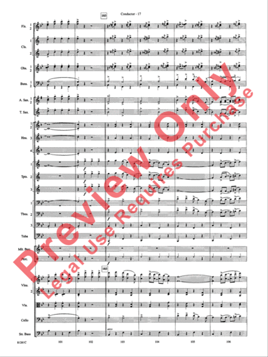 Sleigh Ride Full Orchestra scores gallery preview page 20