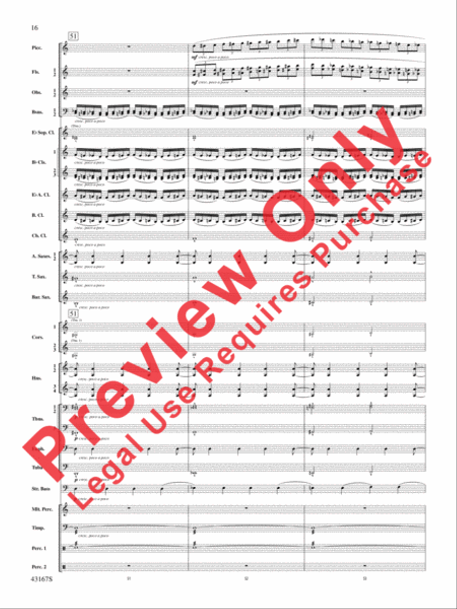 Down to the Sea in Ships (from the NBC TV Film Project 20) Concert Band scores gallery preview page 17