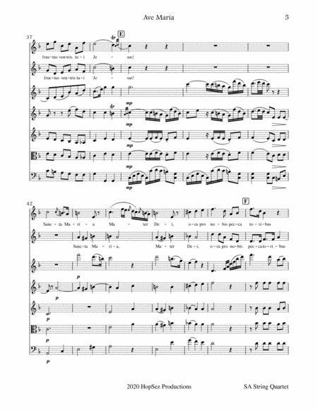 Ave Maria - SA String Quartet image number null