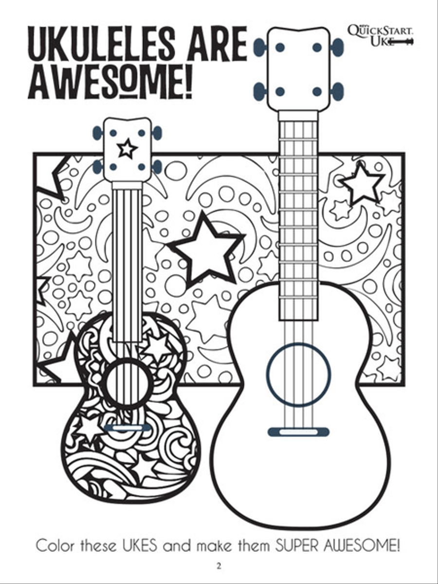 Kid's Uke - Ukulele Activity Fun Book