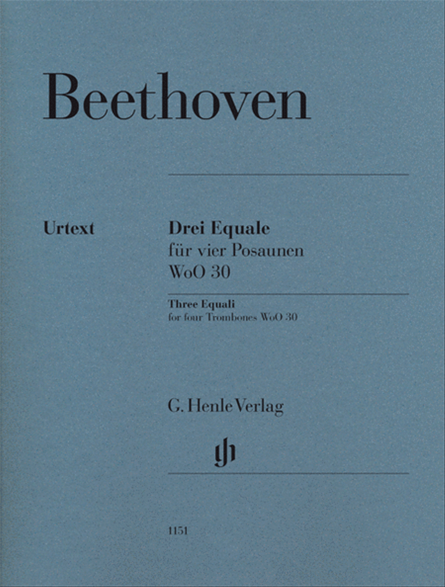 Ludwig van Beethoven – Three Equali, WoO 30 Trombone Quartet scores gallery preview page 1