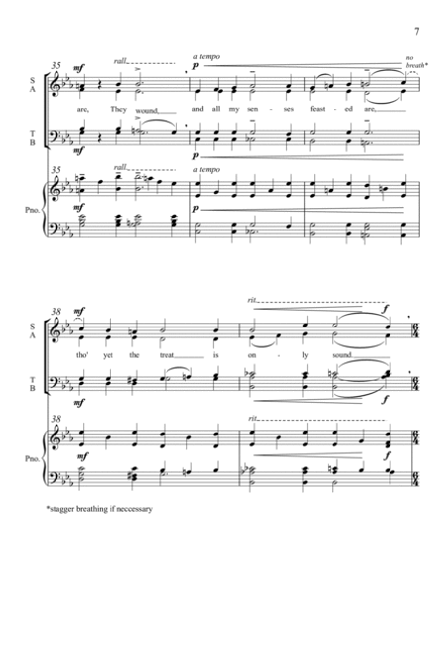 If Music Be The Food Of Love 4-Part scores gallery preview page 6