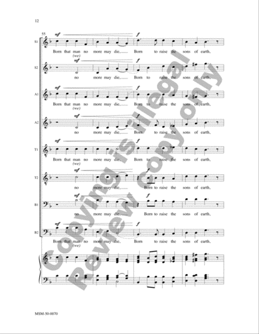 Hark! The Herald Angels Sing Divisi scores gallery preview page 12
