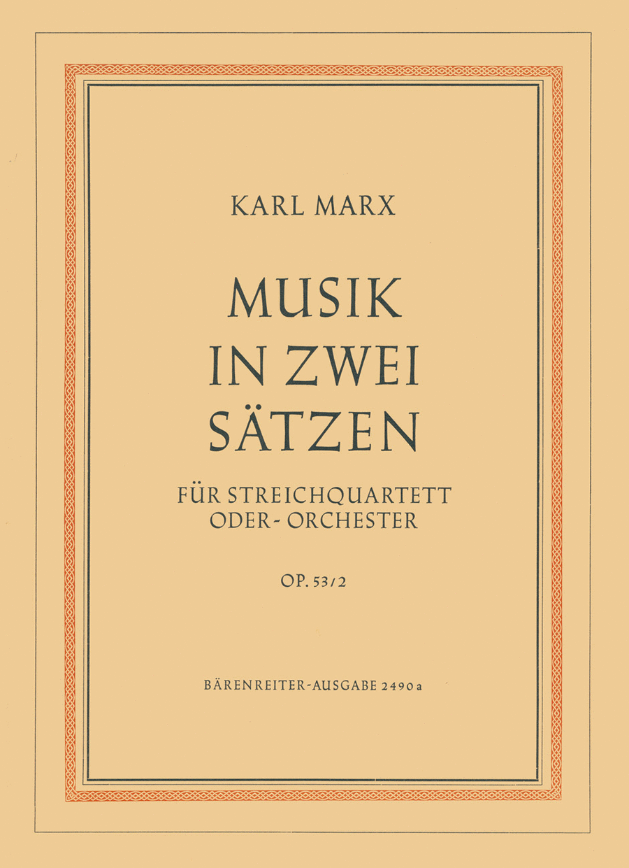 Musik in zwei Sätzen, op. 53/2 (1954) String Quartet scores gallery preview page 1