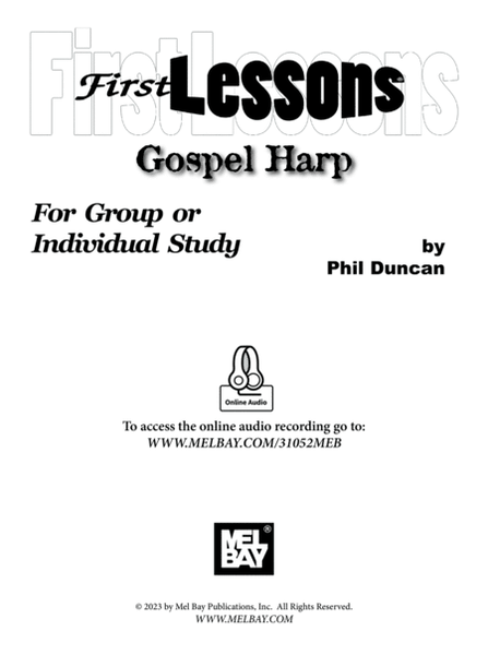 First Lessons Gospel Harp For Group or Individual Study Harmonica - Digital Sheet Music