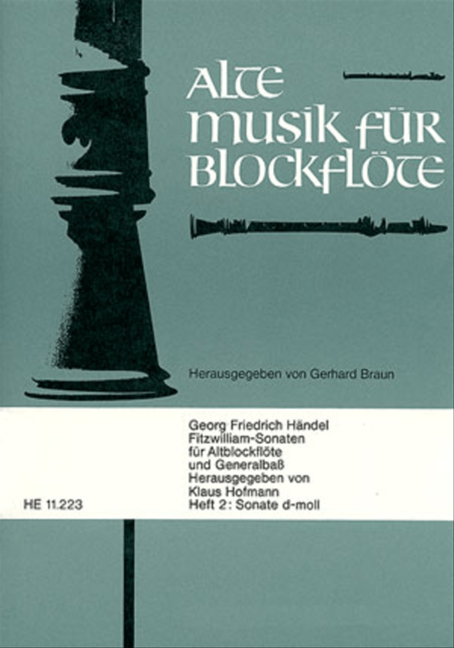 Fitzwilliam-Sonaten Recorder scores gallery preview page 1