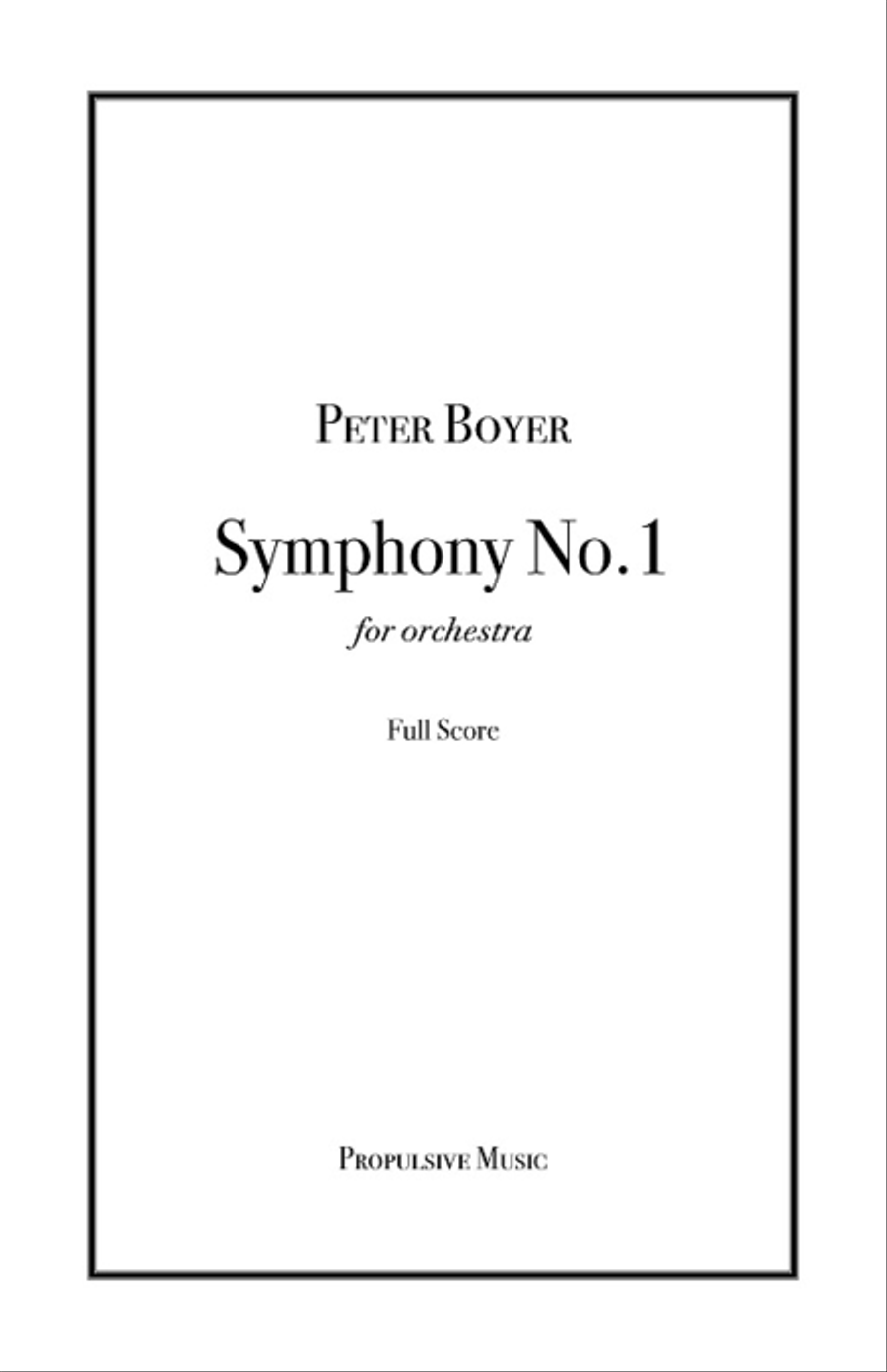 Symphony No. 1