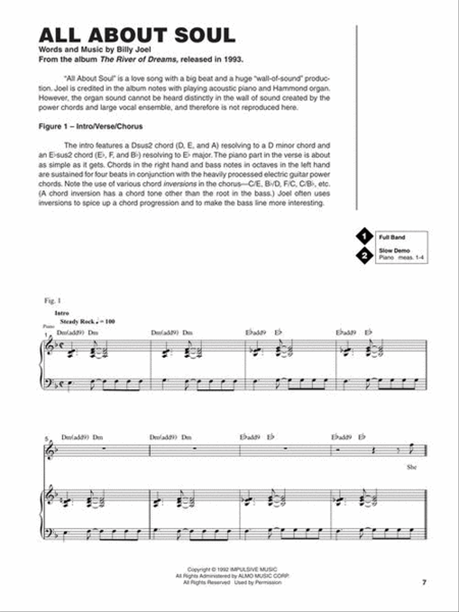 Billy Joel Piano Method scores gallery preview page 4