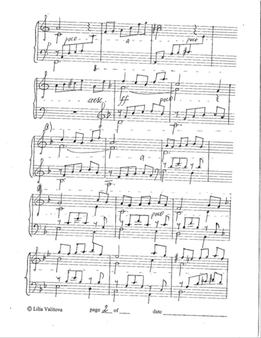 Hidden Word Piano Solo scores gallery preview page 3