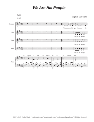 Book cover for We Are His People (Vocal Quartet - (SATB)