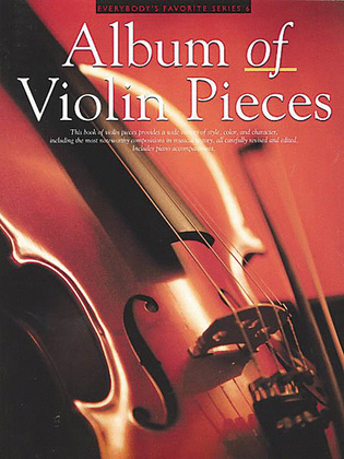 Book cover for Album of Violin Pieces