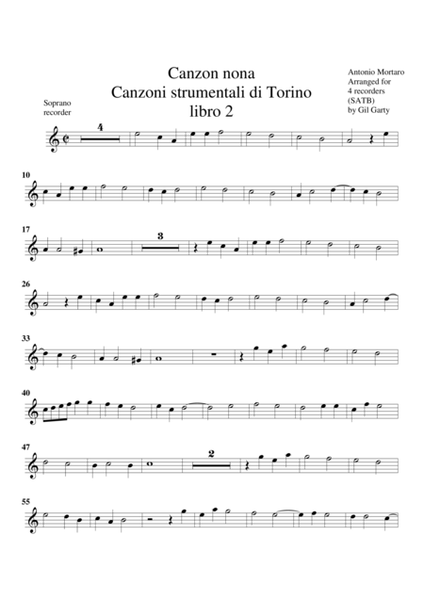 Canzon no.9 (Canzoni strumentali libro 2 di Torino)