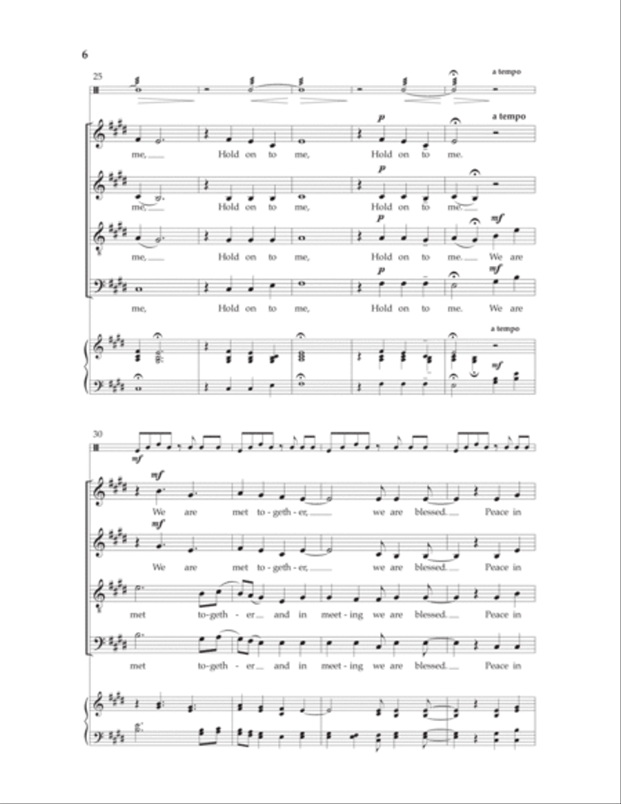 In Meeting We Are Blessed 4-Part scores gallery preview page 4