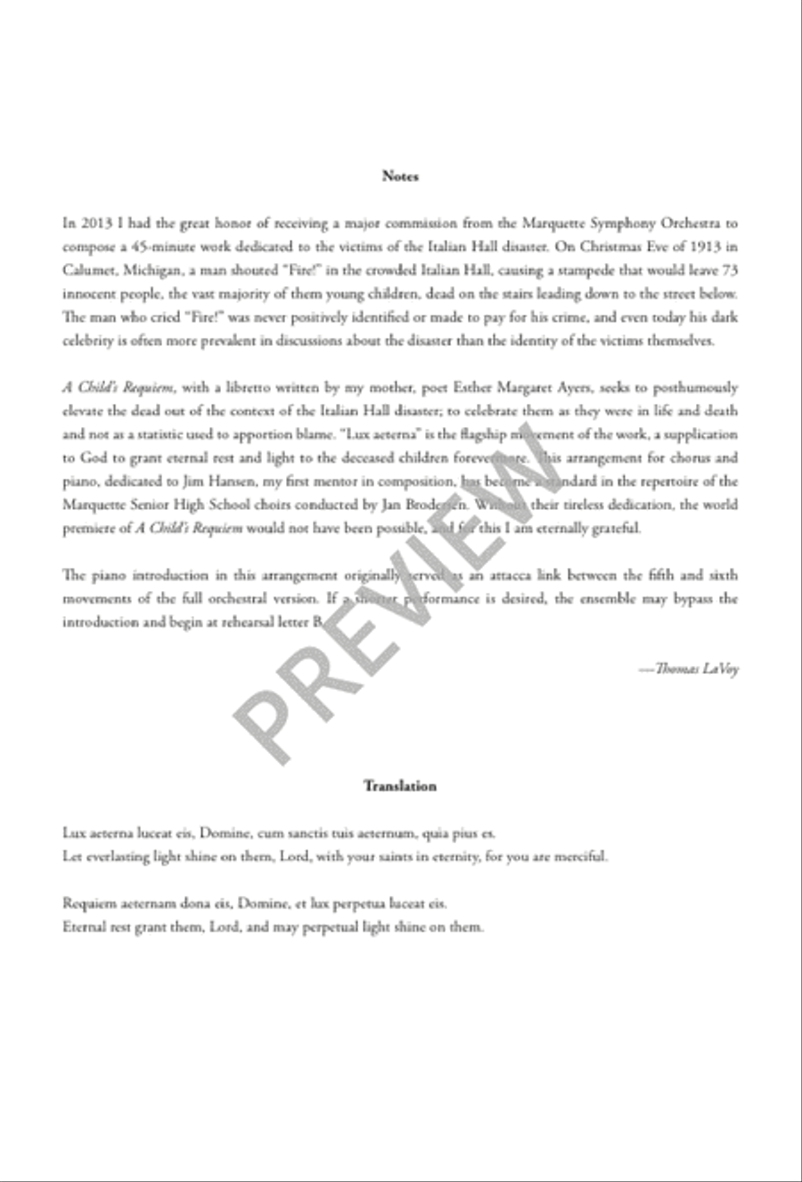 Lux Aeterna Lux Aeterna 4-Part scores gallery preview page 3