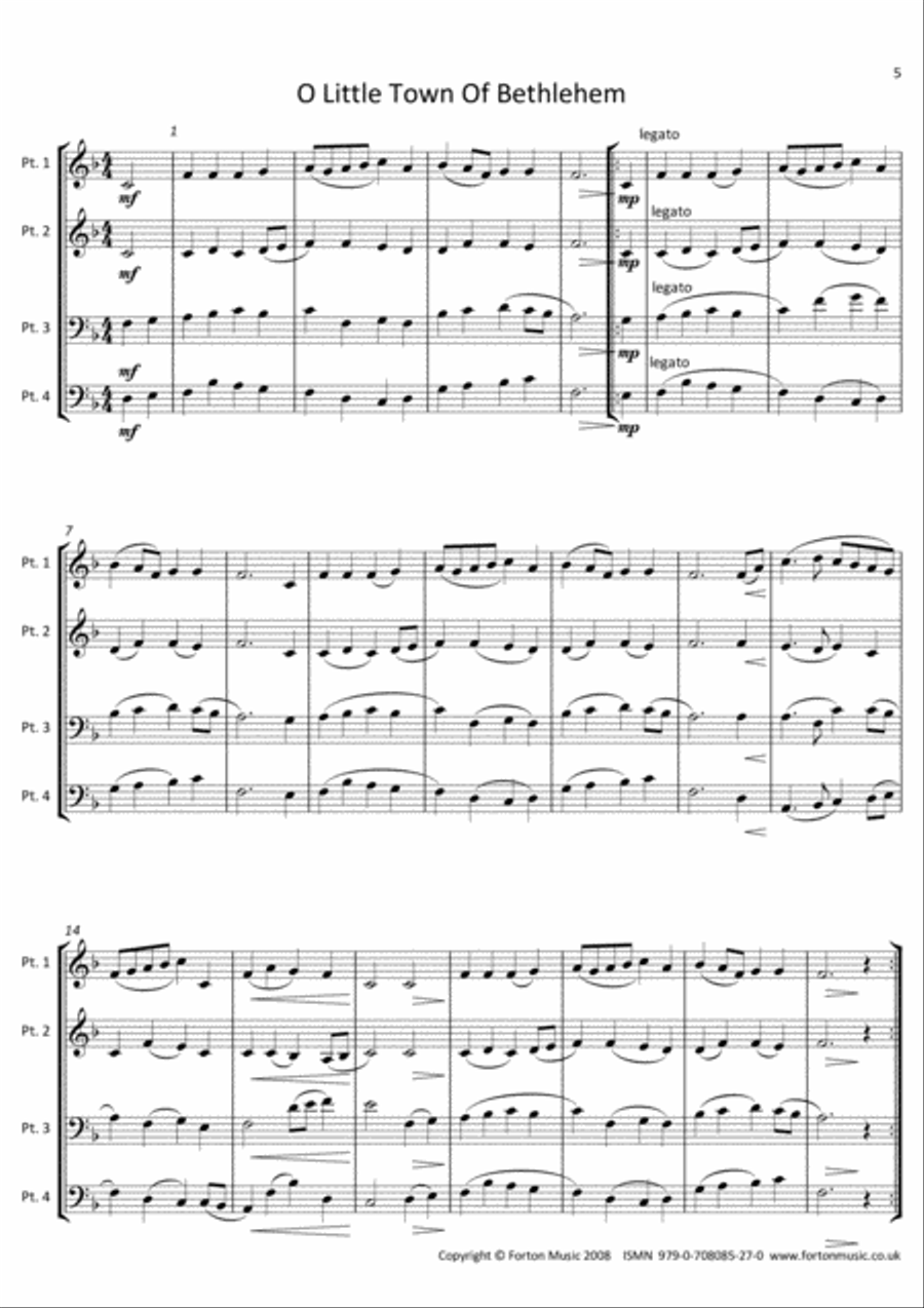 Christmas Collection Woodwind Quartet scores gallery preview page 5