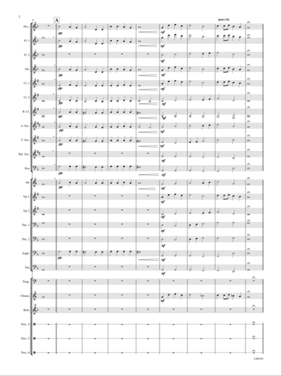 Variations on a French Carol Concert Band scores gallery preview page 4