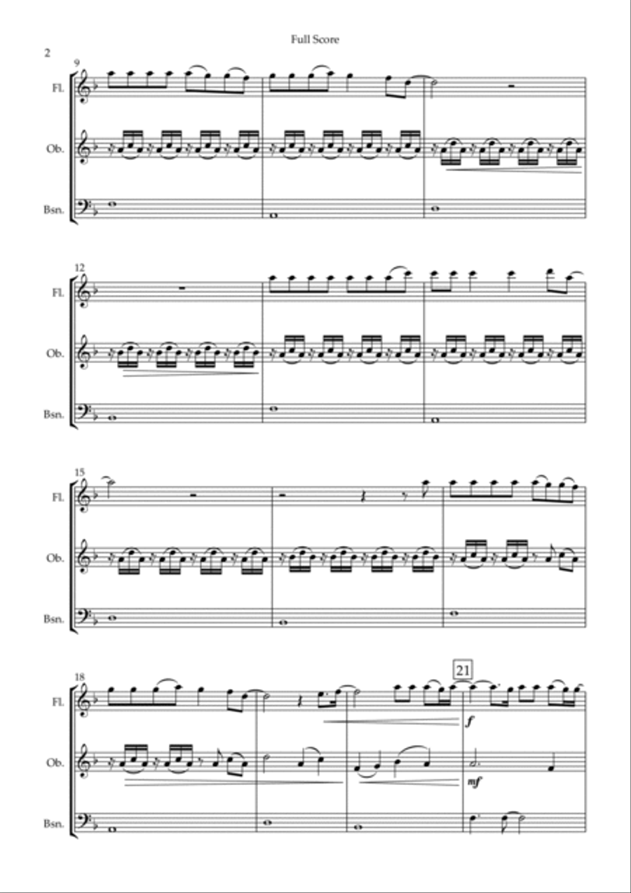 You Say You Say Woodwind Trio scores gallery preview page 2