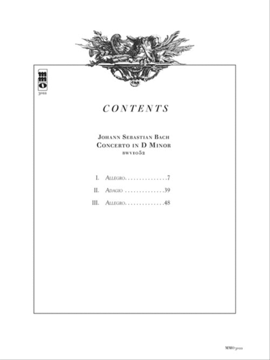 J.S. Bach – Concerto in D Minor, BMV1052 Piano Solo scores gallery preview page 2
