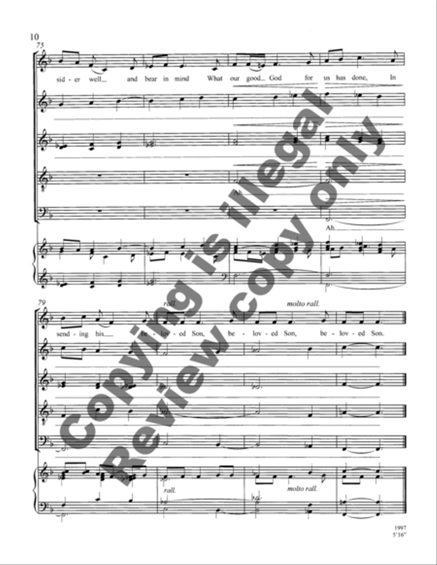 Wexford Carol 4-Part scores gallery preview page 10