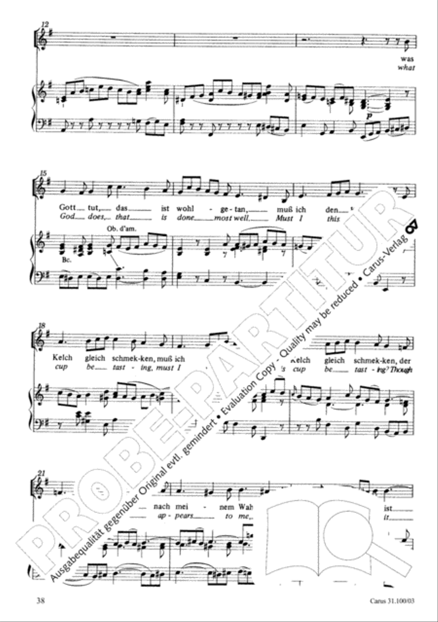 Whatever God ordains is right (Was Gott tut, das ist wohlgetan) 4-Part scores gallery preview page 39