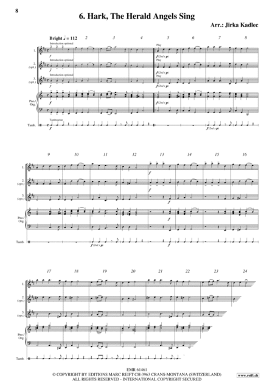 12 Easy Christmas Songs Woodwind Duet scores gallery preview page 8