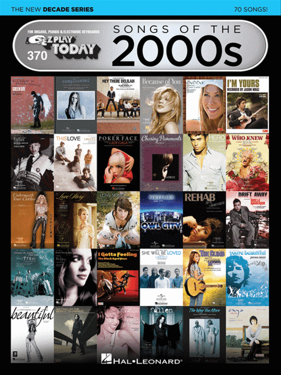 Songs of the 2000s – The New Decade Series Electronic Keyboard scores gallery preview page 1