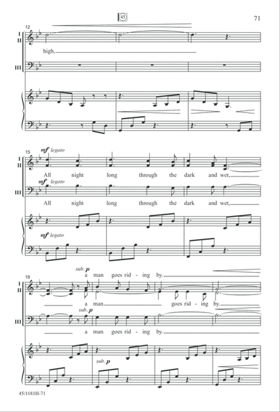 Contemporary Choral Classics 3-Part scores gallery preview page 71