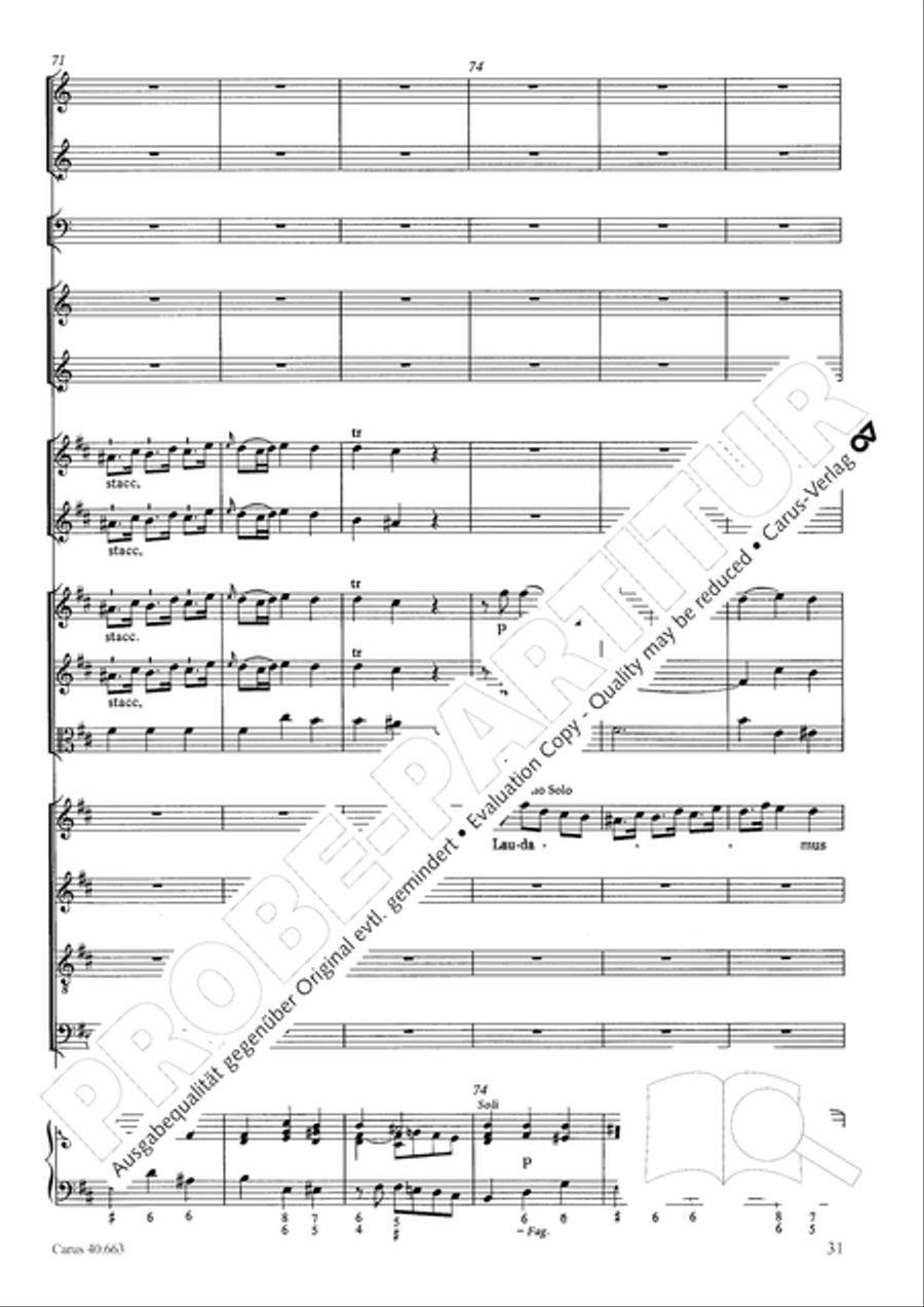 Mass in D minor (Missa in d) ATB scores gallery preview page 47