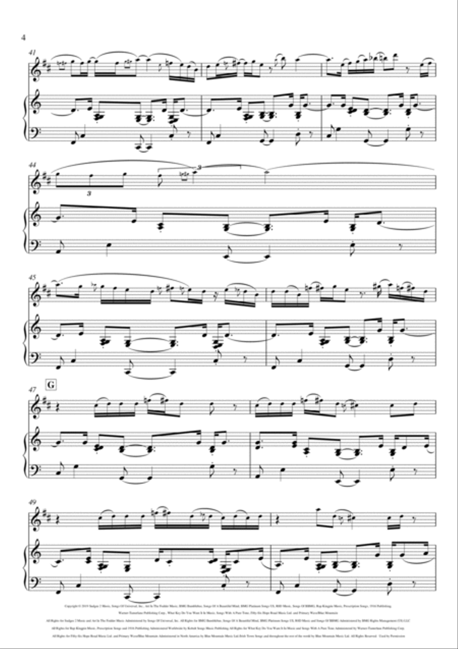 Memories Tenor Saxophone scores gallery preview page 4