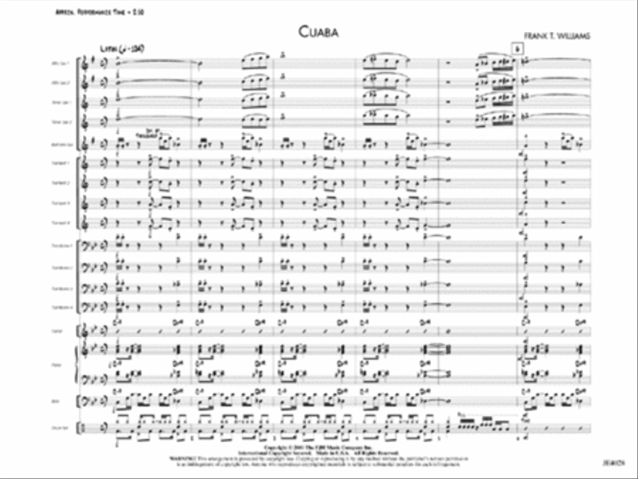 Cuaba Jazz Ensemble scores gallery preview page 2