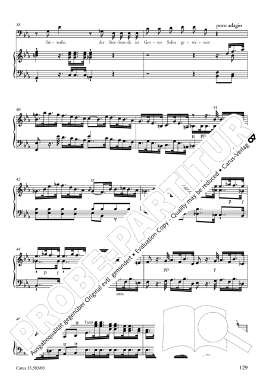 Passion according to St. Matthew (Passions-Musik nach dem Evangelisten Matthaus) SSATB scores gallery preview page 130