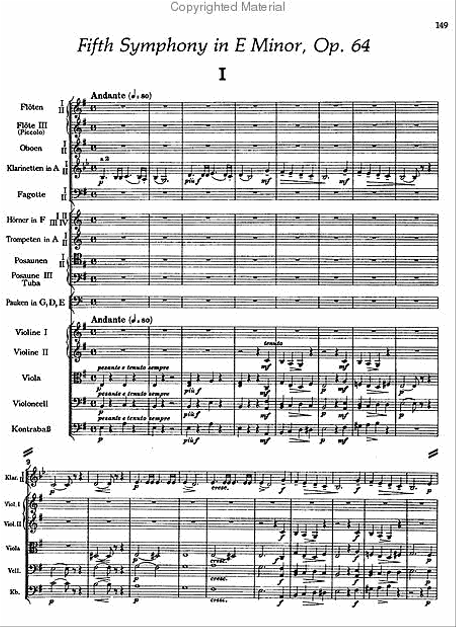 Fourth, Fifth and Sixth Symphonies in Full Score Full Orchestra scores gallery preview page 4