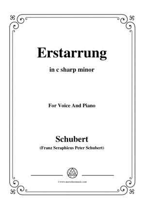 Schubert-Erstarrung,from 'Winterreise',Op.89(D.911) No.4,in c sharp minor,for Voice&Piano