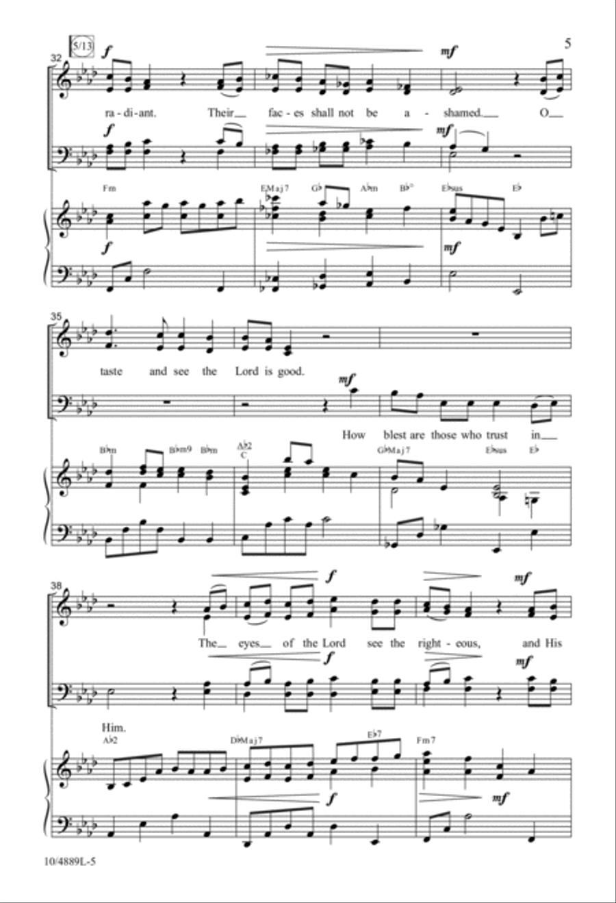 O Magnify the Lord with Me 4-Part scores gallery preview page 5