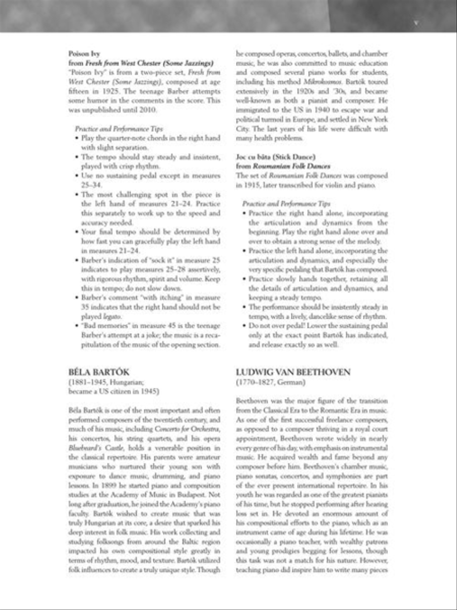 Baroque to Modern: Upper Intermediate Level Piano Solo scores gallery preview page 7
