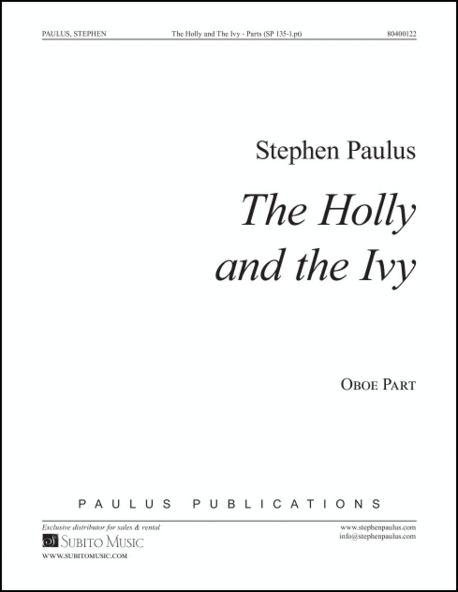 The Holly and the Ivy, (THREE NATIVITY CAROLS)Set of Parts