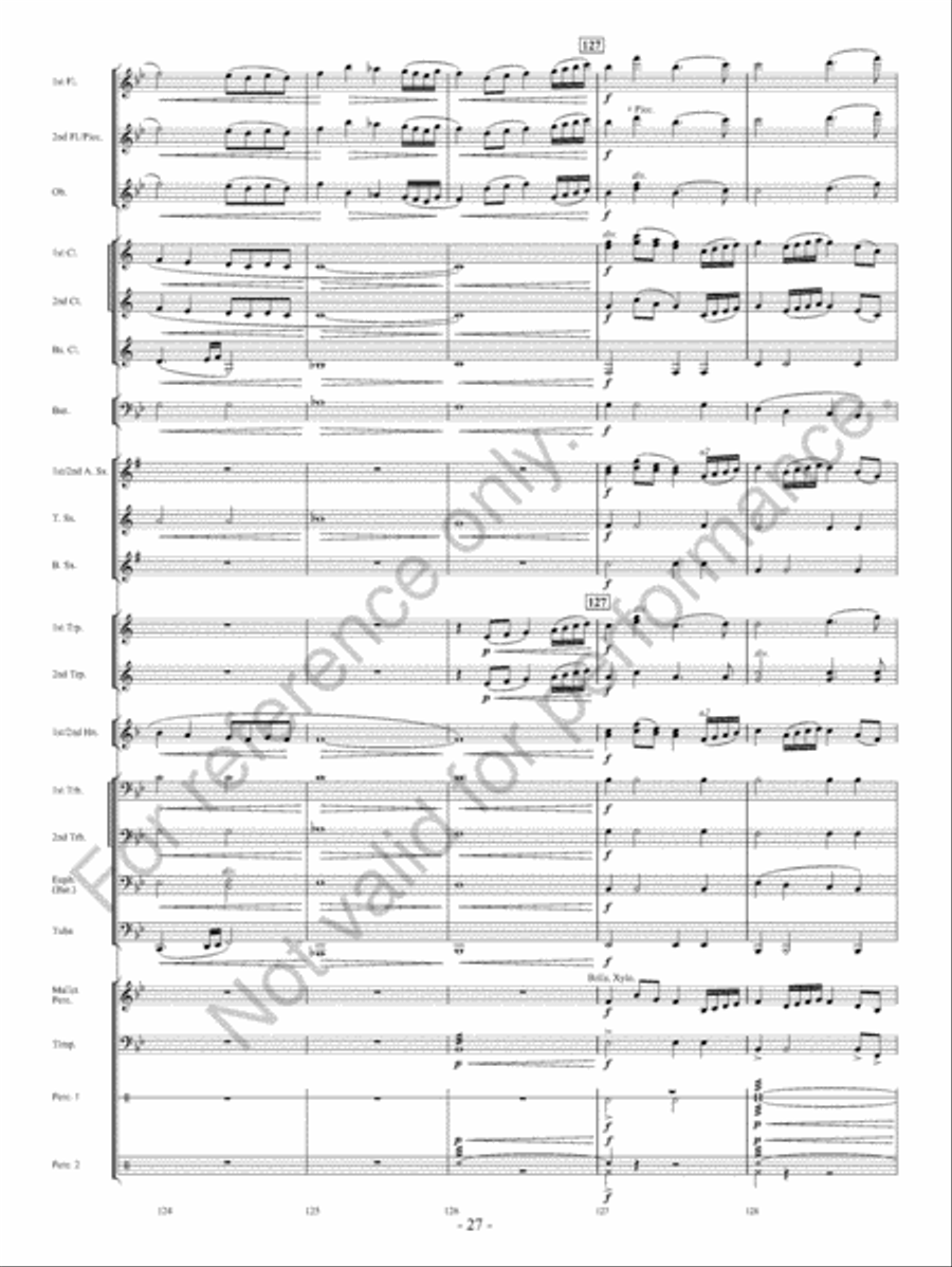 Of Heroes And Demons Concert Band scores gallery preview page 28