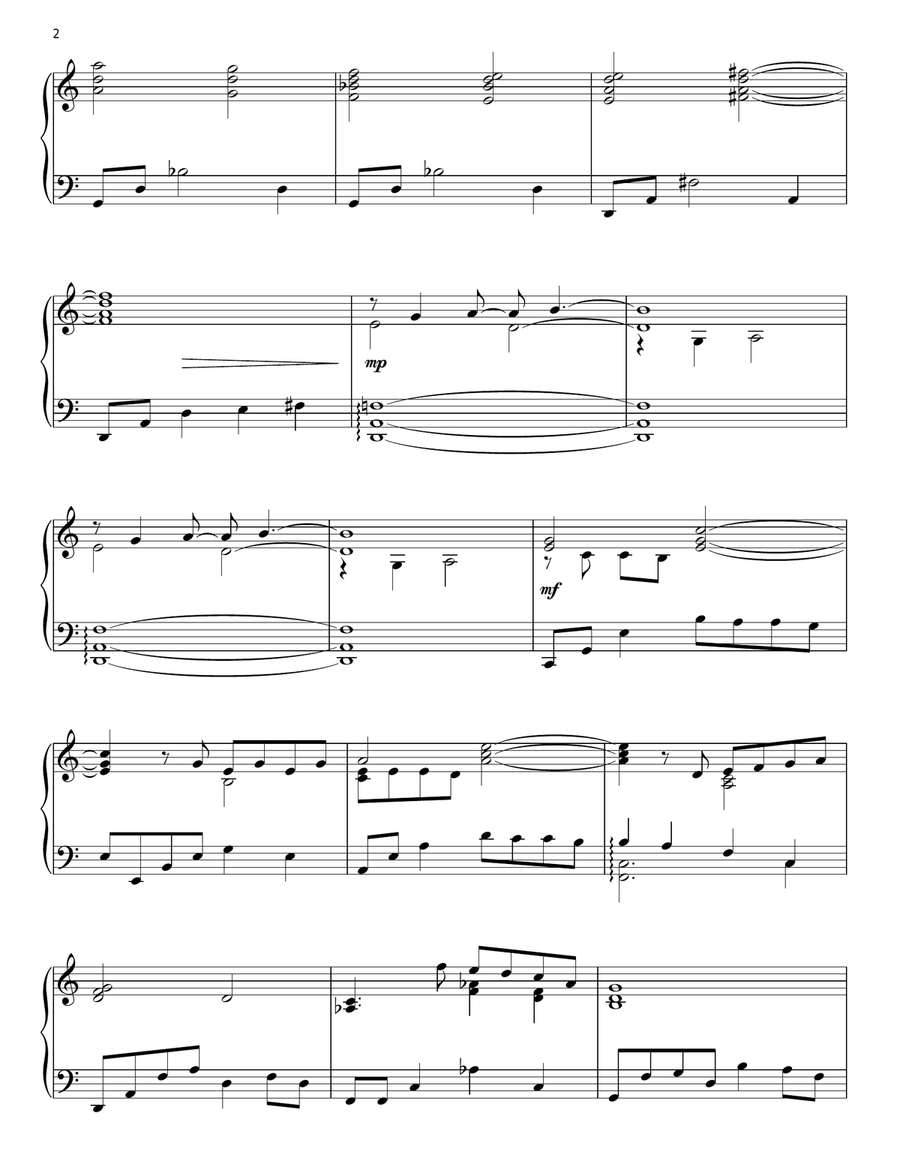 I Had A Farm In Africa (Main Title) (from Out Of Africa) Piano Solo scores gallery preview page 2
