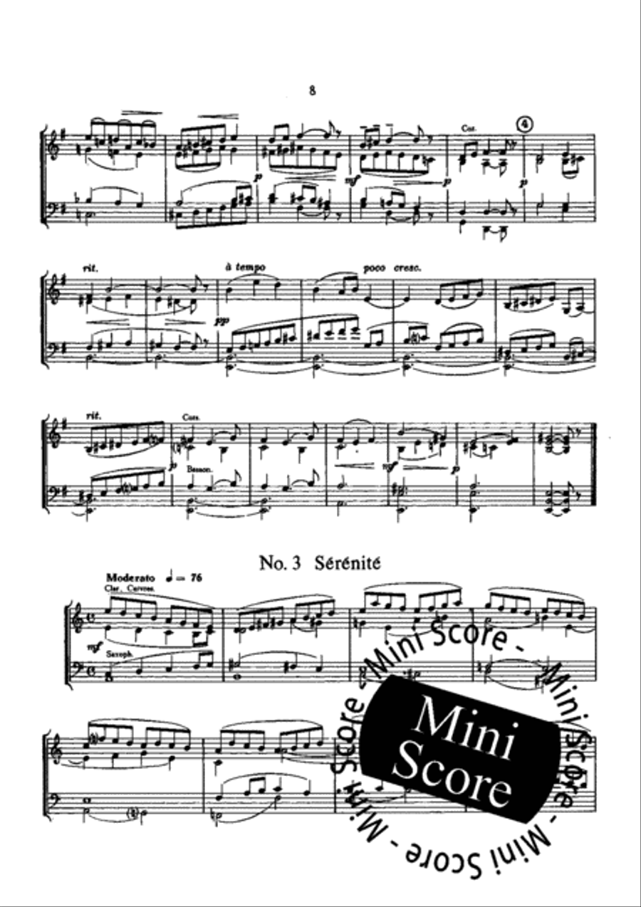 Trois Pieces Breves Concert Band scores gallery preview page 15